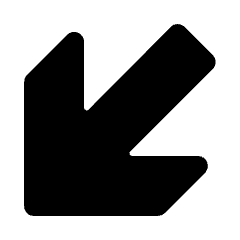 Arrow Thick Left Bottom Corner 3 Icon from Ultimate Bold Set