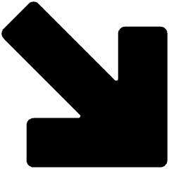 Arrow Thick Right Bottom Corner 1 Icon from Ultimate Bold Set