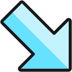 Arrow Thick Right Bottom Corner Icon from Ultimate Colors Set