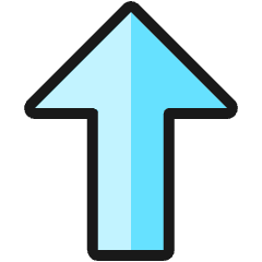 Arrow Thick Up Icon from Ultimate Colors Set