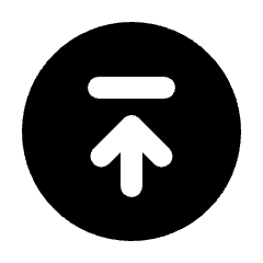 Arrow To Top Circle Fill Icon from Rounded Fill - Material Pro Set