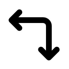 Arrow Top Right Corner Icon from Rounded Line - Streamline Material Set