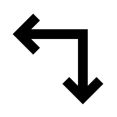 Arrow Top Right Corner Icon from Sharp Line - Streamline Material Set