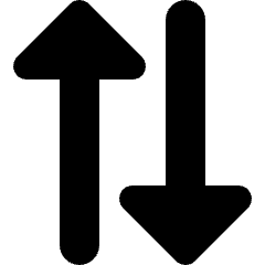 Arrow Transfer Vertical 2 Icon from Micro Solid Set