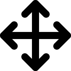 Arrows All Direction Icon from Micro Line Set