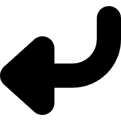 Arrows Bend Down Left 2 Icon from Micro Solid Set