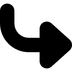 Arrows Bend Down Right 2 Icon from Micro Solid Set