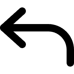 Arrows Bend Up Left 3 Icon from Micro Line Set