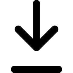 Arrows Bottom Icon from Micro Line Set