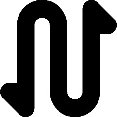 Arrows Button Zigzag Icon from Micro Solid Set