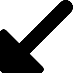 Arrows Corner Down Left Icon from Micro Solid Set