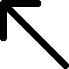 Arrows Corner Up Left Icon from Micro Line Set
