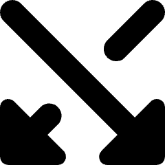 Arrows Crossover Down Icon from Micro Solid Set