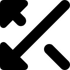 Arrows Crossover Left Icon from Micro Solid Set