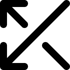 Arrows Crossover Left Icon from Micro Line Set