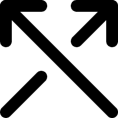 Arrows Crossover Up Icon from Micro Line Set