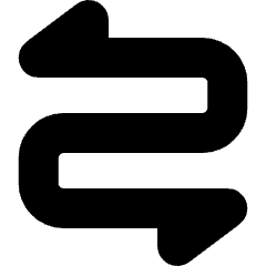 Arrows Curvy Both Direction 2 Icon from Micro Solid Set