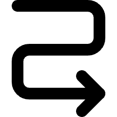 Arrows Curvy Right Icon from Micro Line Set