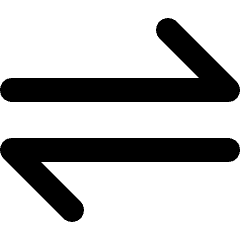 Arrows Data Transfer Horizontal Icon from Micro Line Set