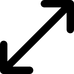 Arrows Diagonal 1 Icon from Micro Line Set