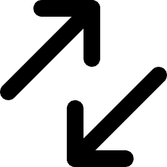 Arrows Diagonal Icon from Micro Line Set