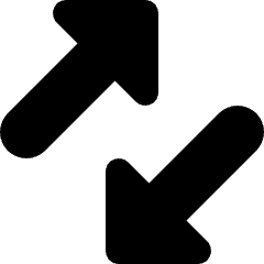 Arrows Diagonal Icon from Micro Solid Set