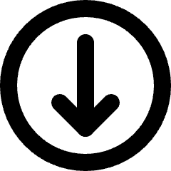 Arrows Down Circle 1 Icon from Micro Line Set