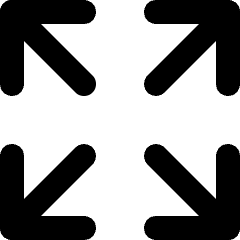 Arrows Expand 1 Icon from Micro Line Set