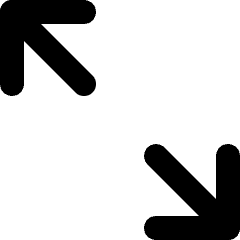 Arrows Expand 2 Icon from Micro Line Set