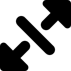 Arrows Expand Diagonal 1 Icon from Micro Solid Set