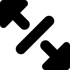 Arrows Expand Diagonal 2 Icon from Micro Solid Set