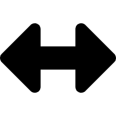 Arrows Horizontal Icon from Micro Solid Set