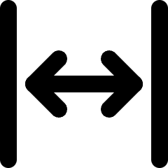 Arrows Horizontal Expand Icon from Micro Line Set