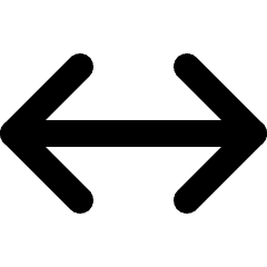 Arrows Horizontal Icon from Micro Line Set