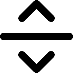 Arrows Horizontal Up Down Icon from Micro Line Set