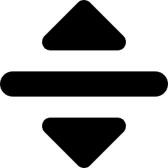 Arrows Horizontal Up Down Icon from Micro Solid Set