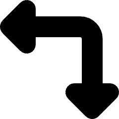Arrows Move Left Down Icon from Micro Solid Set