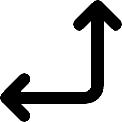 Arrows Move Left Up Icon from Micro Line Set