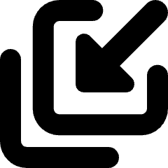 Arrows Shrink 4 Icon from Micro Solid Set