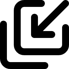 Arrows Shrink 4 Icon from Micro Line Set