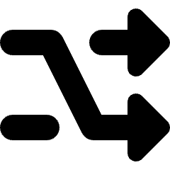 Arrows Shuffle Icon from Micro Solid Set