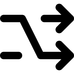 Arrows Shuffle Icon from Micro Line Set
