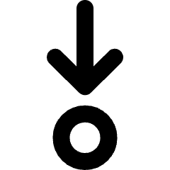 Arrows Step Into Icon from Micro Line Set