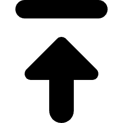 Arrows Top Icon from Micro Solid Set