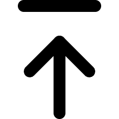 Arrows Top Icon from Micro Line Set