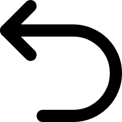 Arrows Turn Backward Icon from Micro Line Set