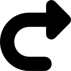 Arrows Turn Forward Icon from Micro Solid Set