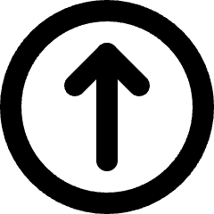 Arrows Up Circle 1 Icon from Micro Line Set