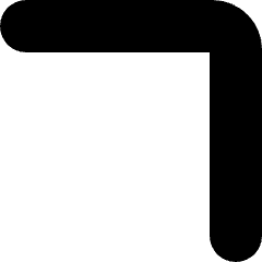 Arrows Upright Corner Icon from Micro Solid Set