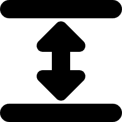 Arrows Vertical Expand Icon from Micro Solid Set